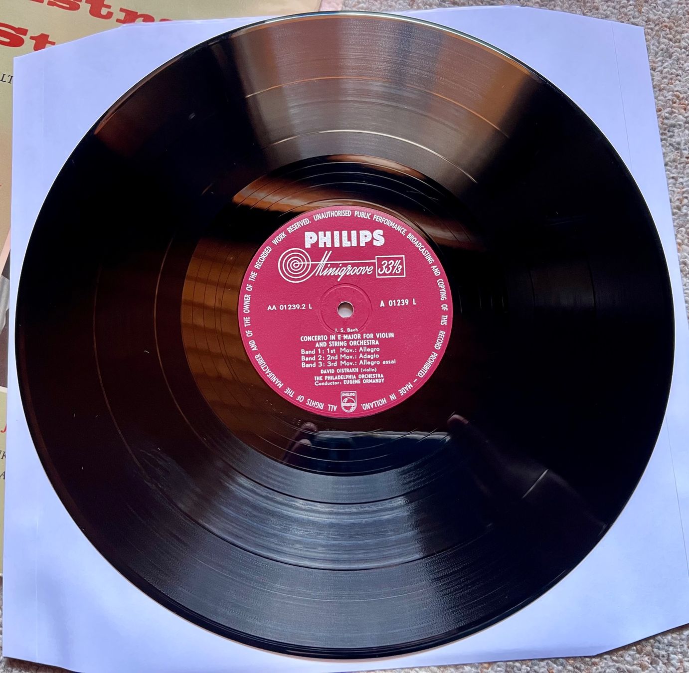 Dischi in vinile: Vivaldi Oistrakh Stern Concerto For Two Violins And String – Usato da Unterseen venduto da vinylmore 1
