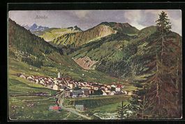 Airolo, Gesamtansicht aus der Vogelschau