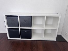 Kallax Regal mit Boxen - Top Zustand!