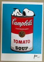 KeC: Snoopy needs a warm Warhol Tomato Soup, signiert 4/15