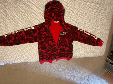 ORIGINAL „A Bathing Ape“(BAPE) FaZe Clan Full Zip Hoodie