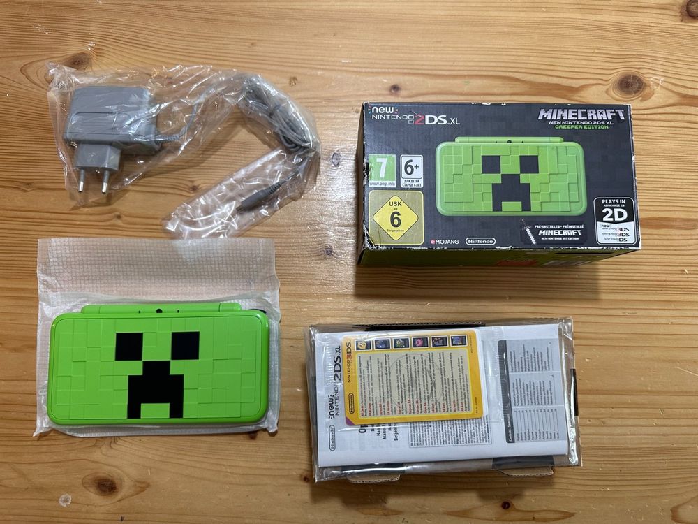 New Nintendo 2DS XL Minecraft Creeper Limited Edition/ Neu!! Kaufen