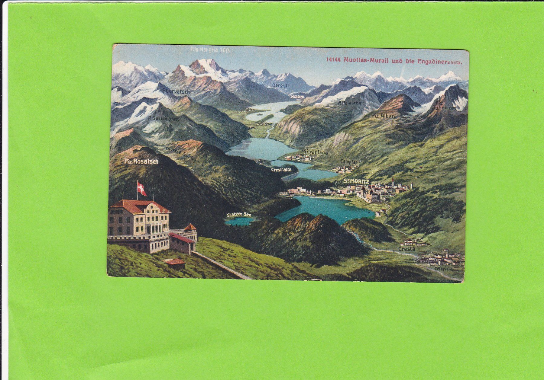 Cartoline postali: Muottas-Murail – Usato da St. Peterzell venduto da neckertal