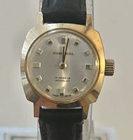 Montre femme Mirexal vintage, 17 rubis, incabloc plaqué or