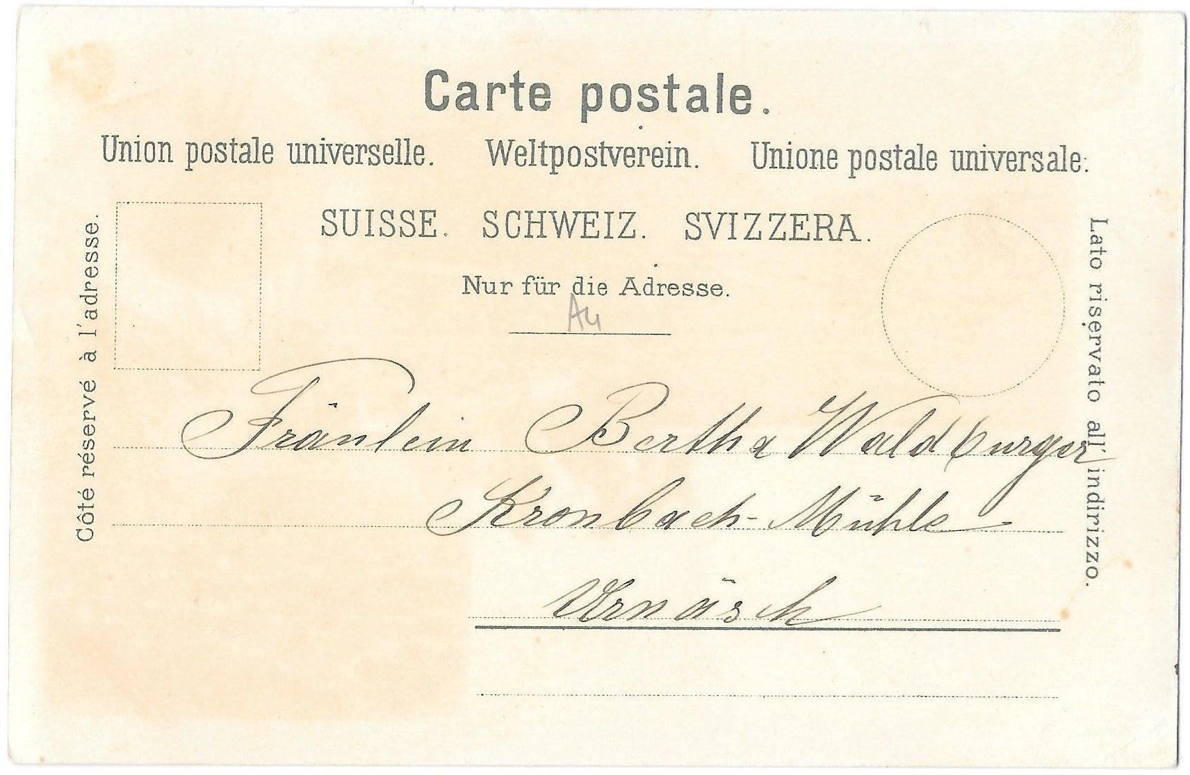 Cartoline postali: Azmoos farbige Lithografie 3 Bilder – Usato da Olten venduto da clotaldi 1