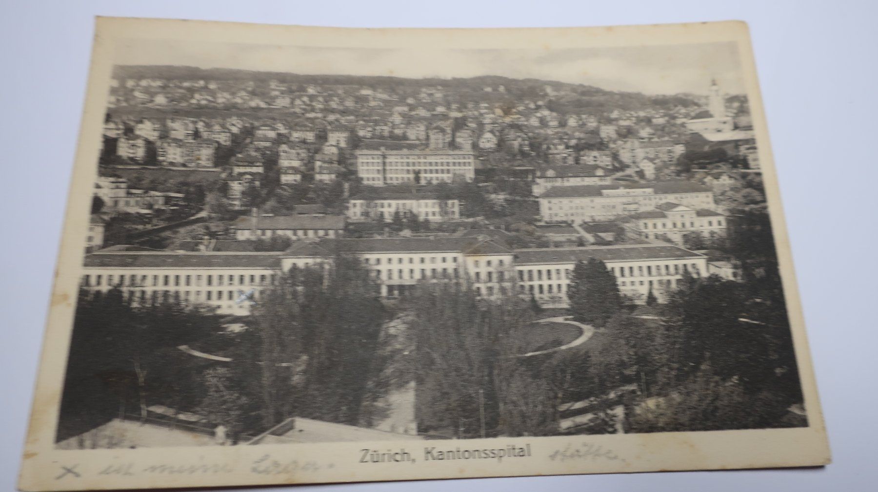 Cartoline postali: Zürich Kantonsspital  1927 – Usato da Cormoret venduto da Pascalll2001 1