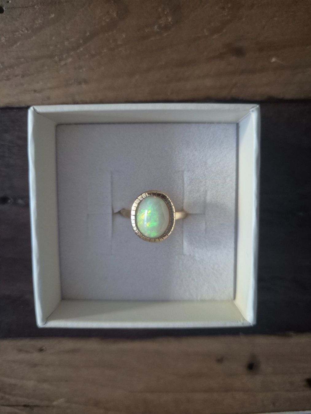 Anelli: Bague or jaune véritable opale laiteuse – Nuovo (secondo la descrizione) da uvrier venduto da lau_r7w6 2