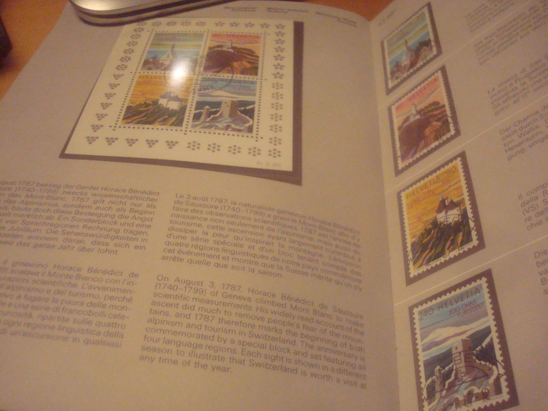 Alle Briefmarken: CH 1987 Jahresbuch mit HAlbmodstempel – Gebraucht aus Gordola von Polentaefung 6