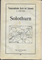 Topographische Karte (Dufour) SOLOTHURN 1936