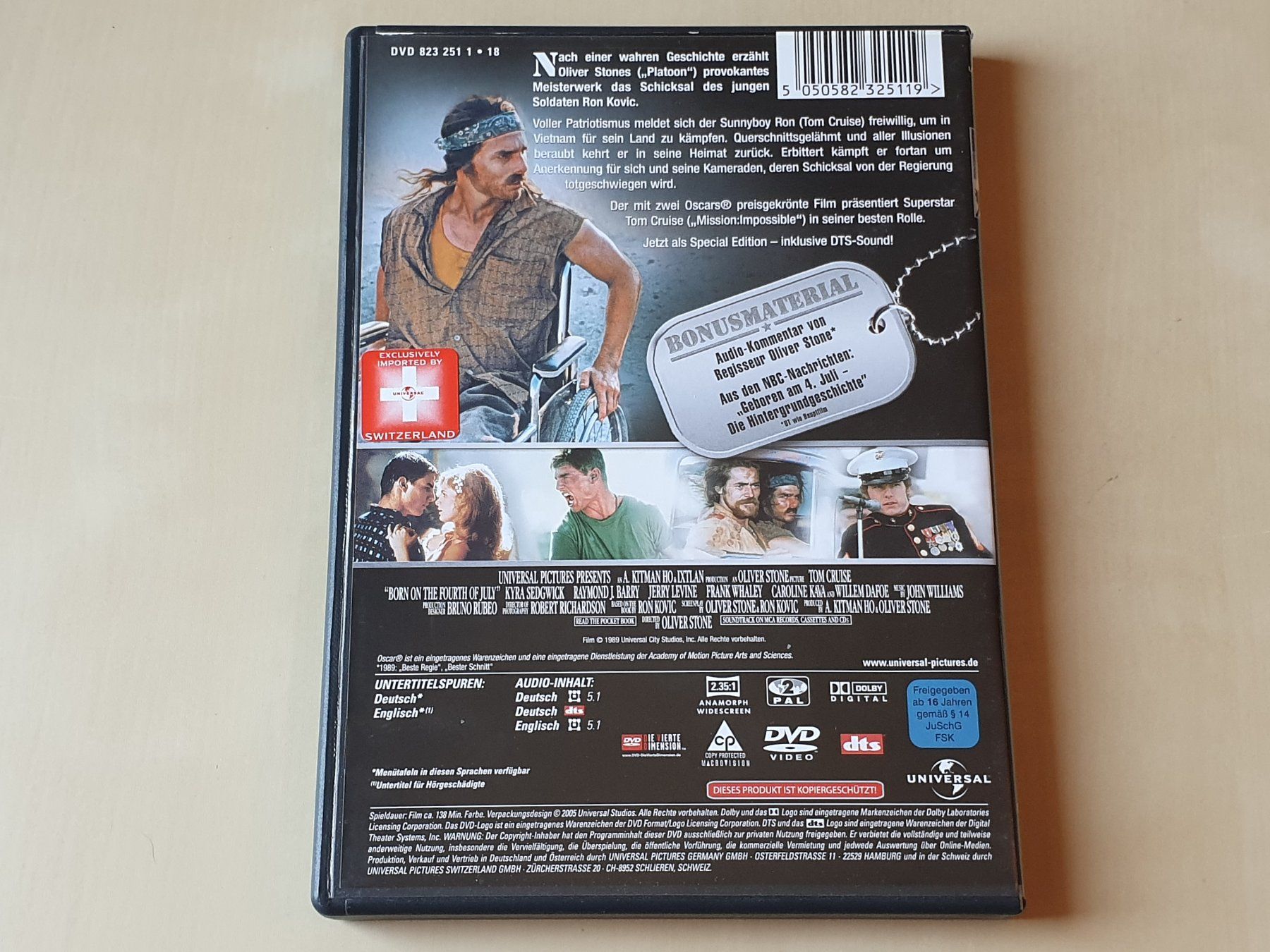 Tous les DVDs: Geboren am 4 Juli – D'occasion à Stansstad par collectorsshop 1