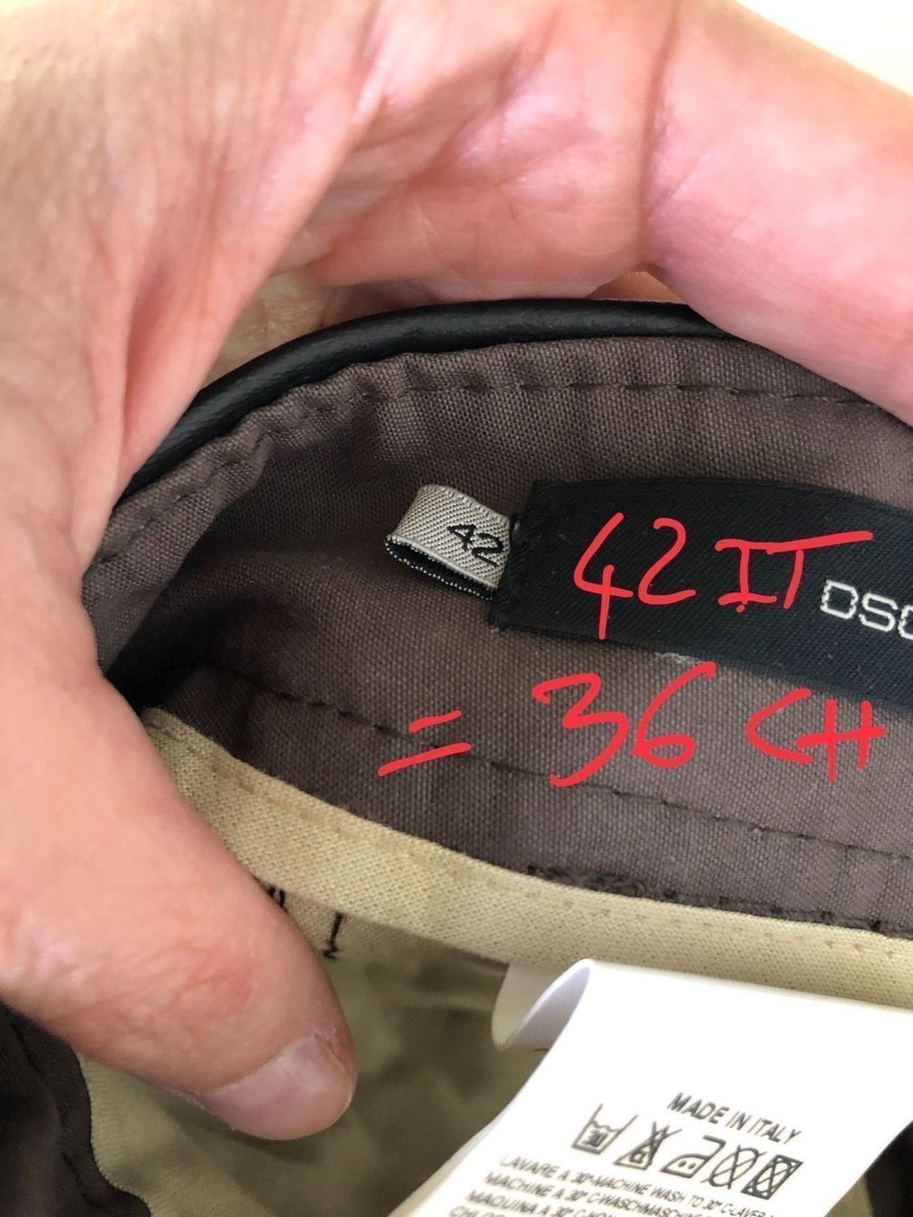 Dsquared2 Pantaloni: Dsquared2 Braune Hose mit Leder 36 neu – Nuovo (secondo la descrizione) da Coppet venduto da Vanessamode 8