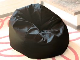 Pouf noire pour une personne adulte (ou enfant)