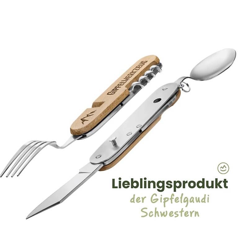 Set di posate: Gipfelwerkzeug Taschenbesteck Multitool NEW! 2x – Nuovo e nell'imballaggio originale da Baden venduto da Chrisenft 3