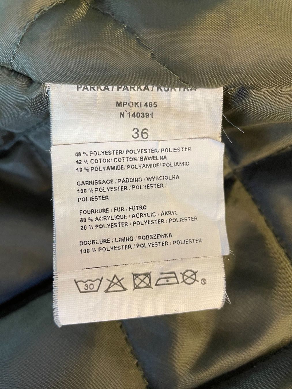 Jacken: Olivgrüner Winterparka mit Kapuze – Gebraucht aus Zürich von pgr_9pzn 5