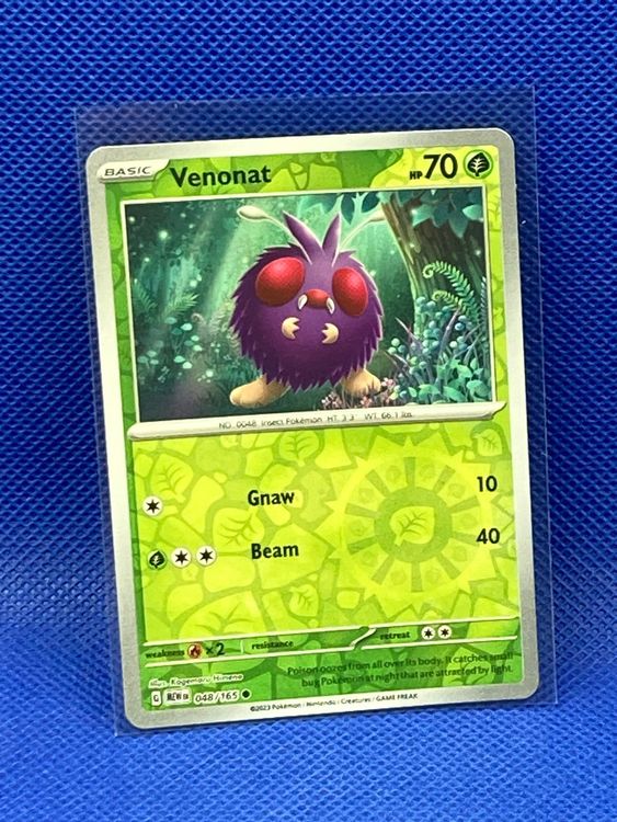 Pokemon 151 Venonat Reverse Holo 048 / 165 (Neu (gemäss Beschreibung ...