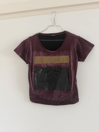T-shirt LIU JO femme violet taille S velours synthétique neu