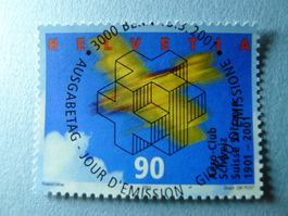 2001 Sondermarke Aeroclub ET Vollstempel 1016
