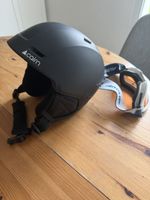 Casque de ski Cairn noir avec masque Alpina taille 49-51