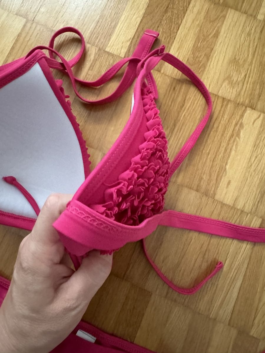 Altra biancheria intima: Bikini pink 75 B & Badehose Gr. M - Raffung Bänder – Usato da Jona venduto da Good_luck_ 3