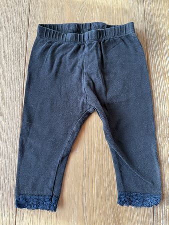 Schwarze Babyleggings Grösse 68