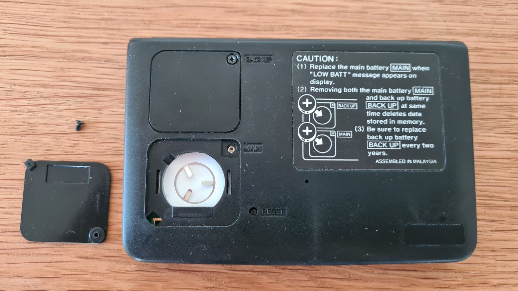 Casio Palmari: Vintage Casio Data Bank DC-7500 PDA – Usato da Winterthur venduto da stufaphi 4