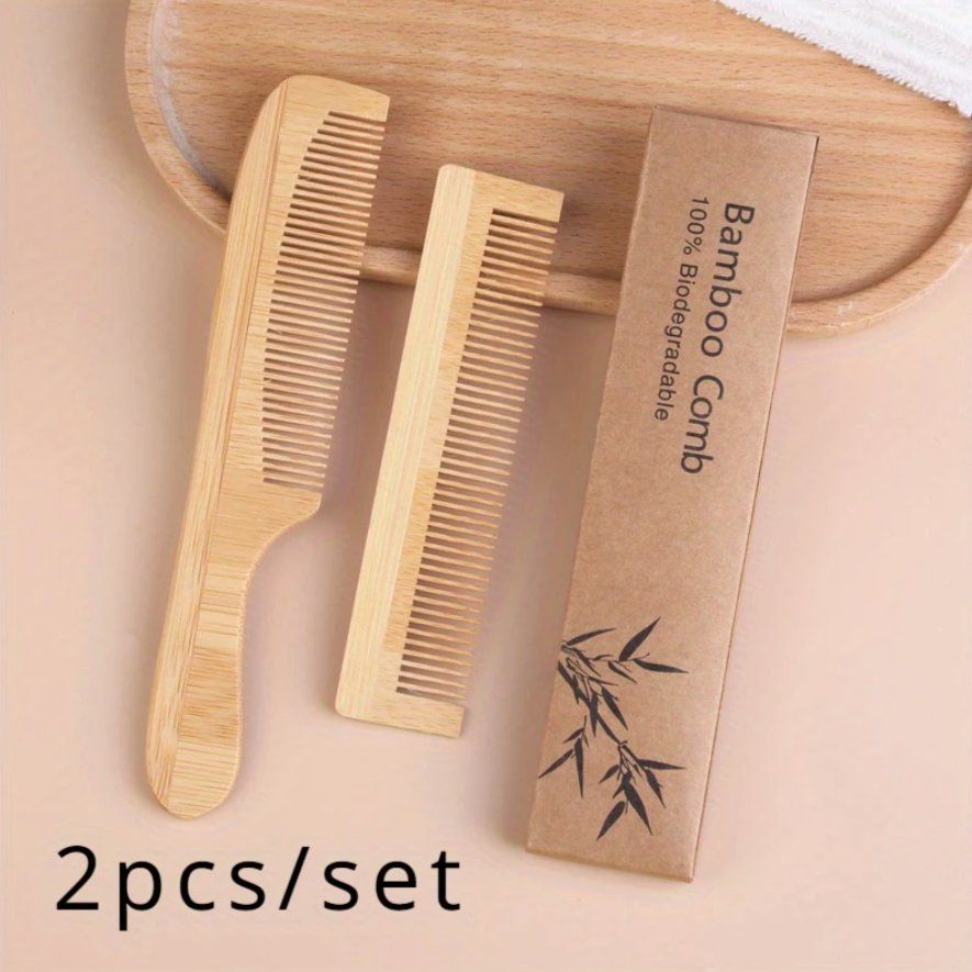 Altro per la cura dei capelli: 2er Set Bambus Haar Kamm – Nuovo e nell'imballaggio originale da Dintikon venduto da Vexi