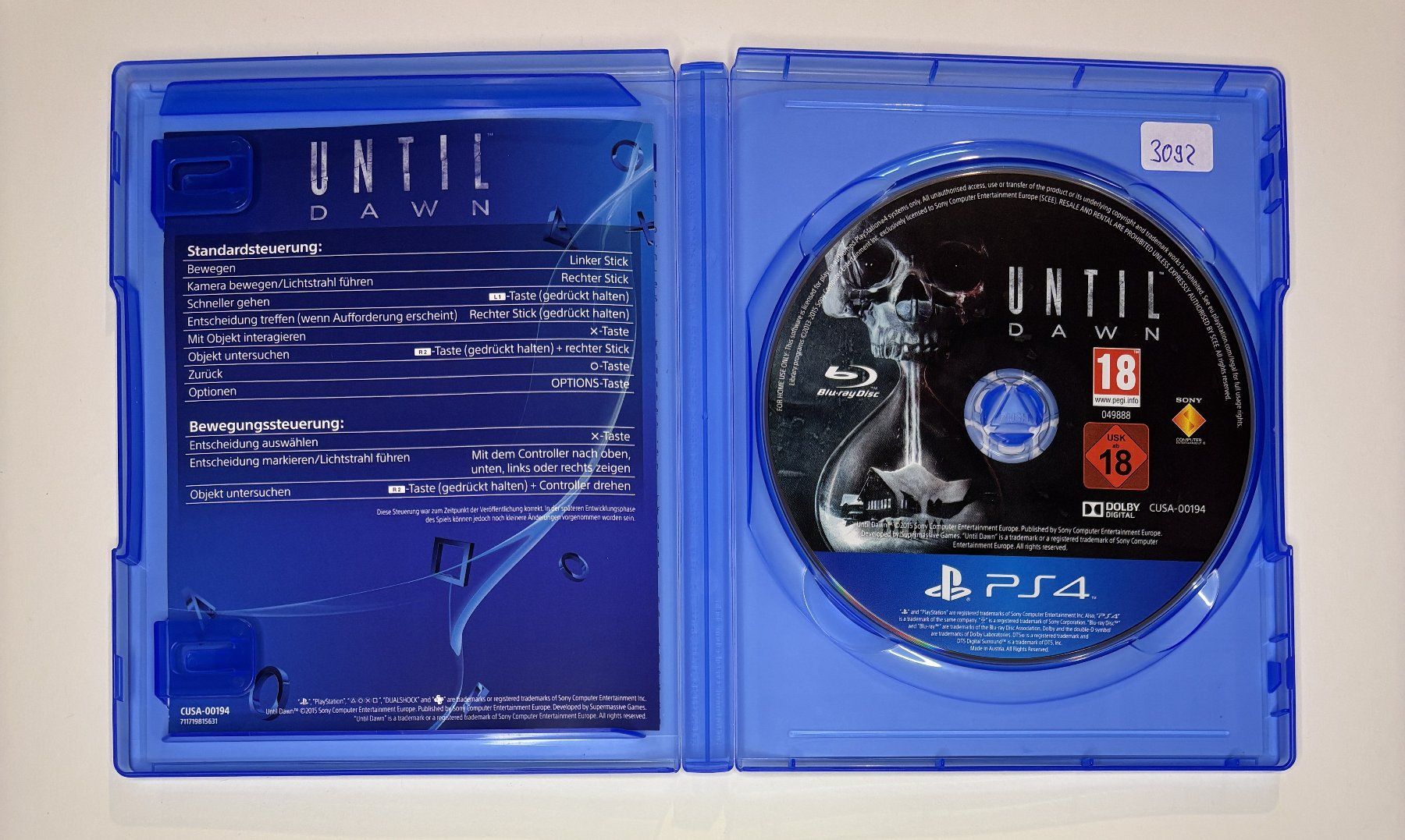 Giochi: PS4 - Until Dawn – Usato da Allschwil venduto da Bullach 1