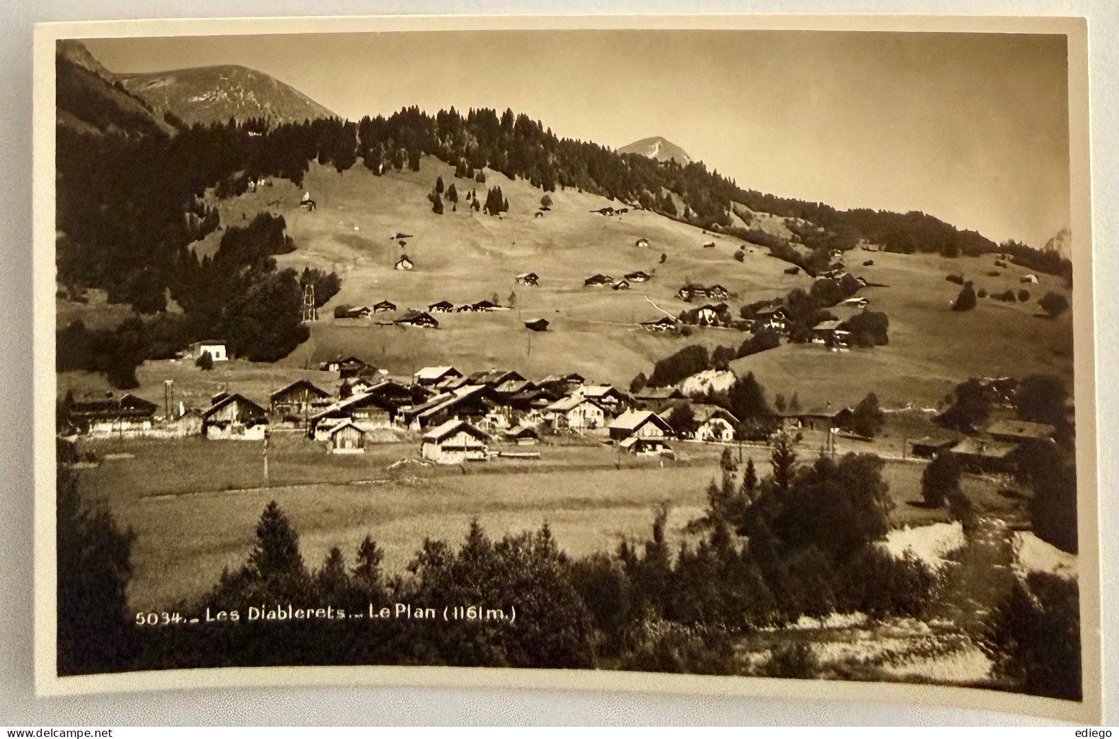 Ansichtskarten: Les Diablerets - Le Plan - Carte ancienne – Gebraucht aus Lutry von Ediego