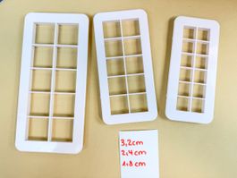 3er Set Ausstecher Fondant oder Kekse