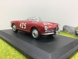 Alfa Romeo Giulietta Spider 1956, 1000 Miglia, Top! 1:43