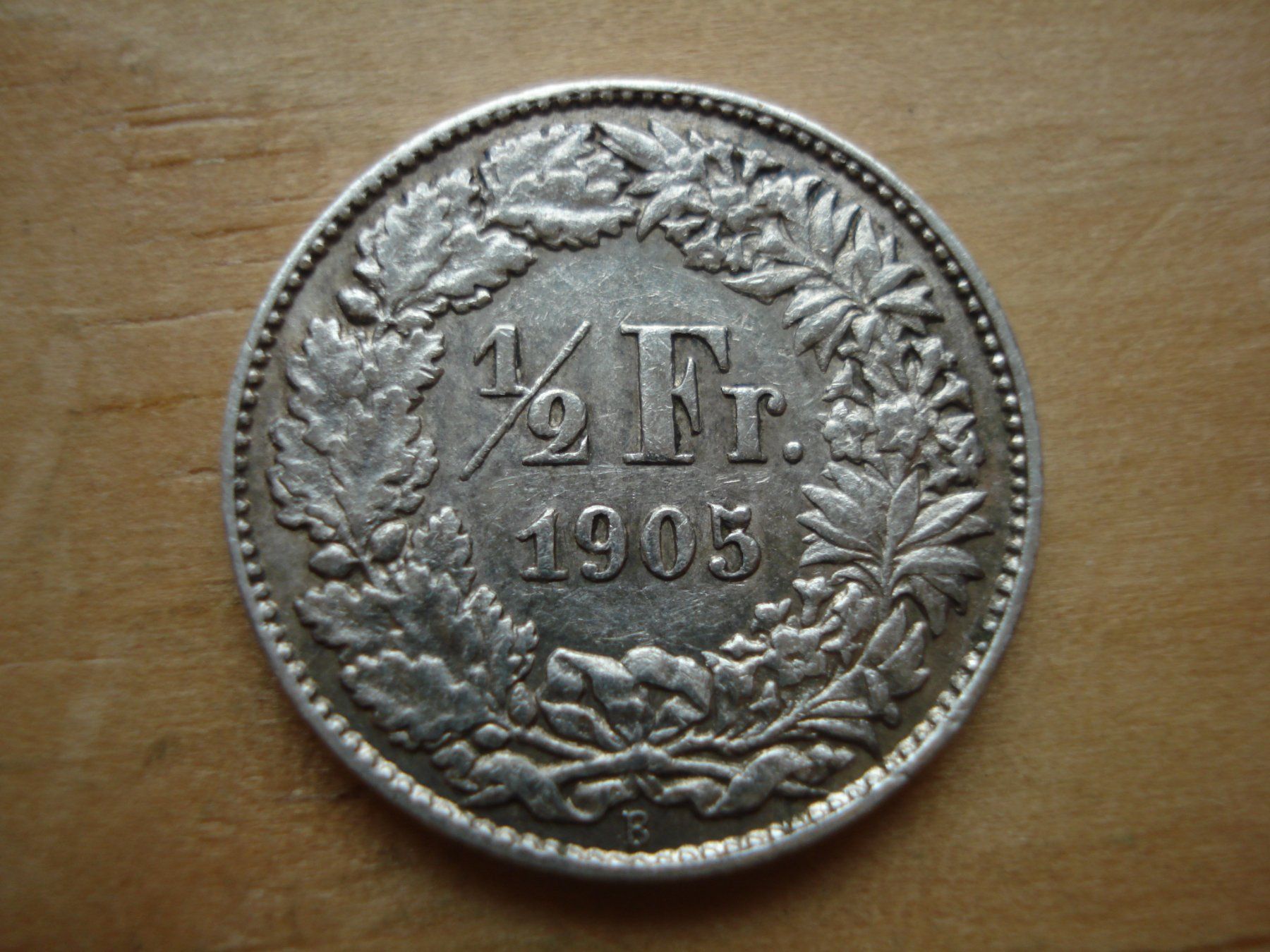 Tutti le monete: (N) 1/2 Franken 1905  VZ+ – Usato da Erlach venduto da Net-Coins