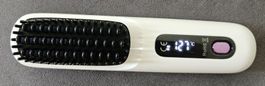 Glättebürste Portable Straight Hair Comb weiss