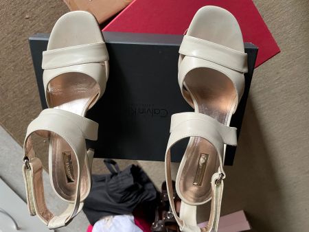 Sandalen mit Absatz von Calvin Klein Collection, 38,5