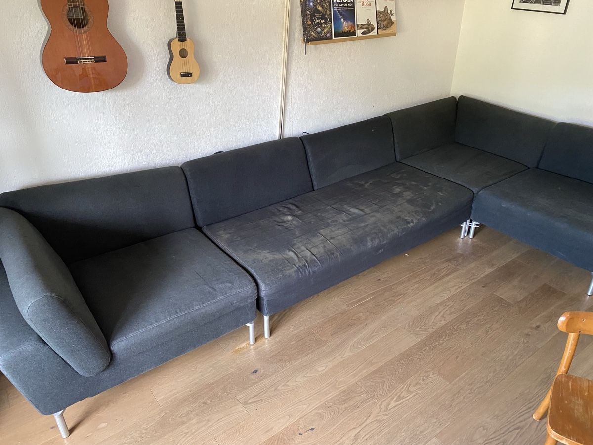 Sofas: Ecksofa grau Stoffgebraucht mit Flecken – D'occasion à Eglisau par neto01 5