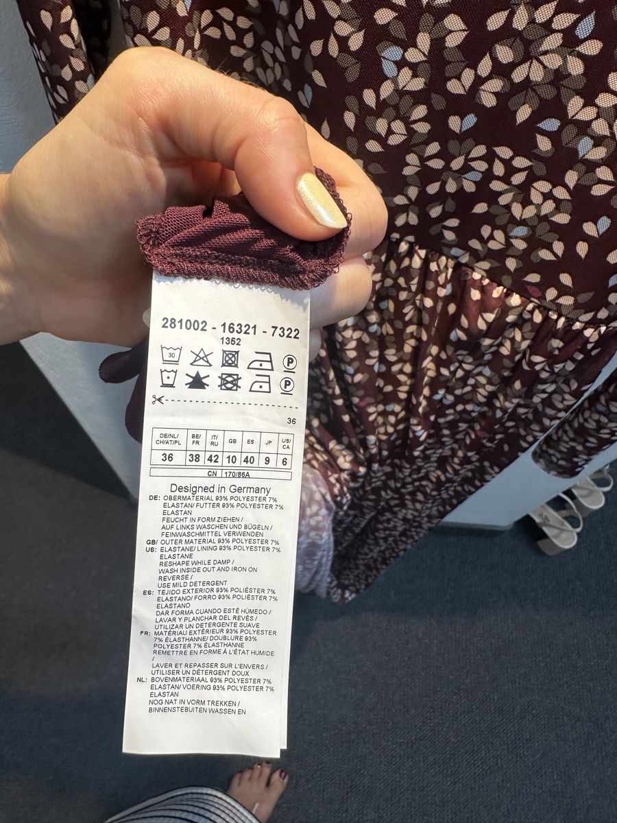Vestiti: Kleid mit Blumenmuster Grösse 36 neuwertig – Usato da Lufingen venduto da ott_r59k 1