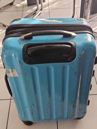 Koffer Trolley Hartschale Reisegepäck stabil, Farbe Türkis