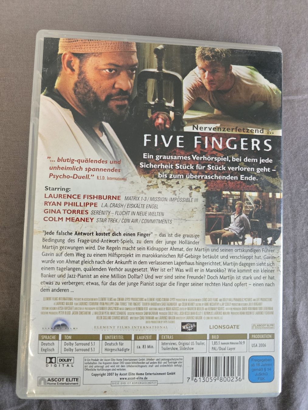 Tutti i DVDs: DVD -  Five Fingers – Usato da Zug venduto da nic_wlj8 1