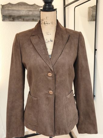 Mexx Blazer braun Veloursoptik Grösse 36 guter Zustand