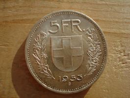 (S) 5 Franken 1953 UNZ-