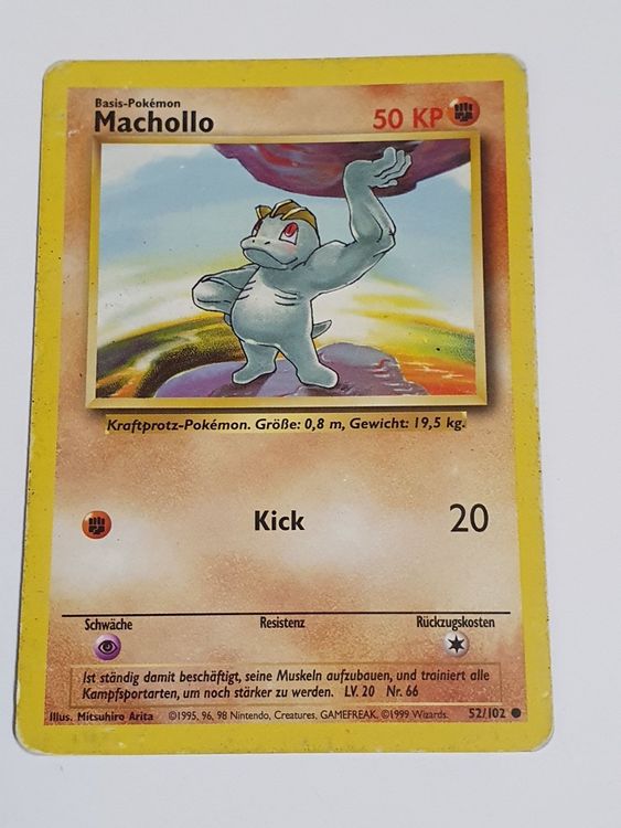 Machollo 1999 Pokémon Base Set (Gebraucht) in Oberdorf BL für CHF 1 ...