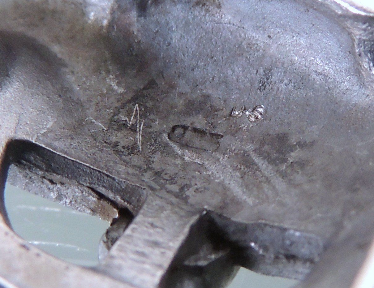 Ciondoli: Silber 925 Anhänger 46 mm Wikinger Hörnerhelm – Nuovo (secondo la descrizione) da Waldenburg venduto da schaller707 7
