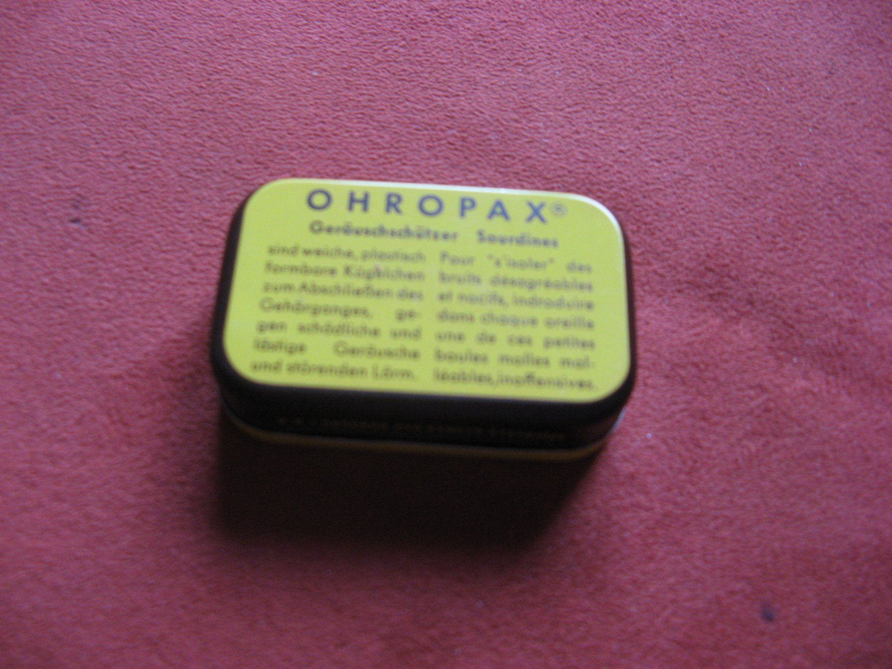 Behälter & Ähnliches: kleine Oropax Dose – Gebraucht aus Zürich von apil 1