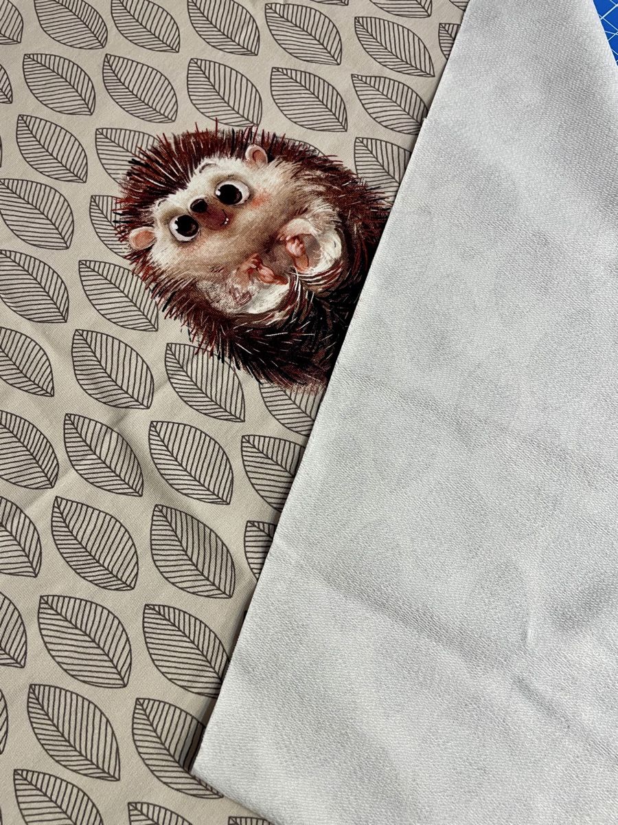 Tessuti: herziges Igel-Panel von Stenzo aus Sommersweat – Nuovo (secondo la descrizione) da Neuendorf venduto da Knopfi 3