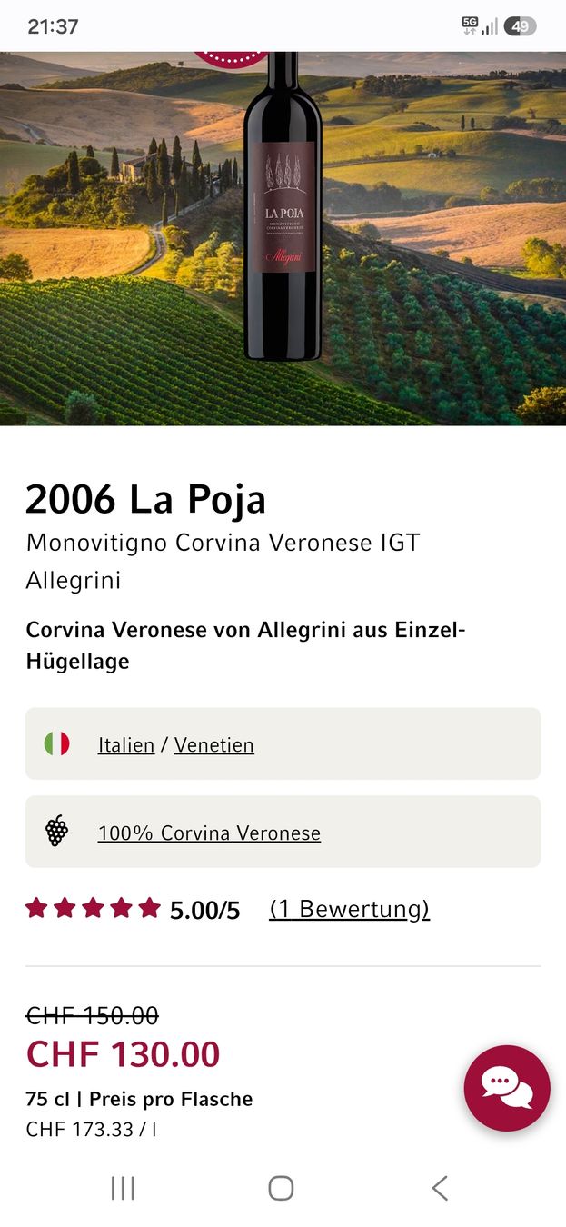 Amarone Wein: La Poja 2006 – Neu und originalverpackt aus Zofingen von WouterSamwel 3