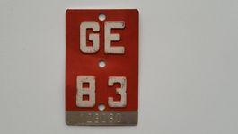 GE 83 Plaque de vélo Velonummer Fahrradschild