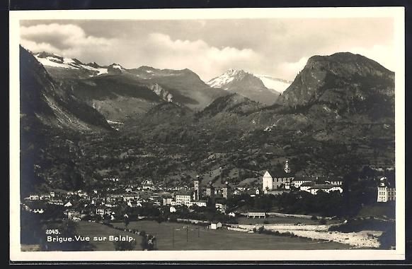 Cartes postales: AK Brigue, Vue sur Belalp – D'occasion à Berlin par bartko-reher