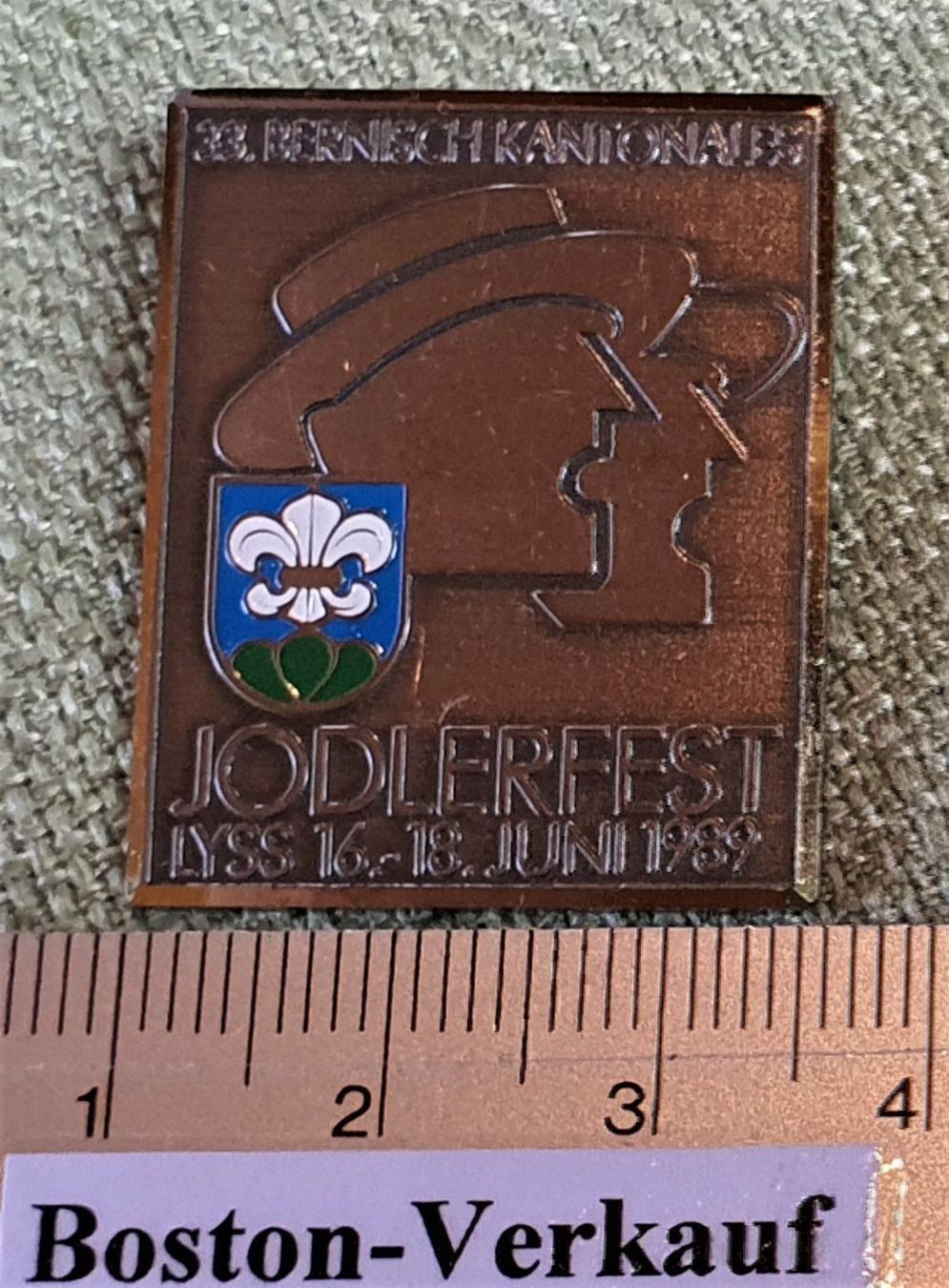 Coperchi dei cremini per caffè: D357 - Jodlerfest Lyss Bern 1989 Suisse – Usato da Reinach BL venduto da Boston-Verkauf 2