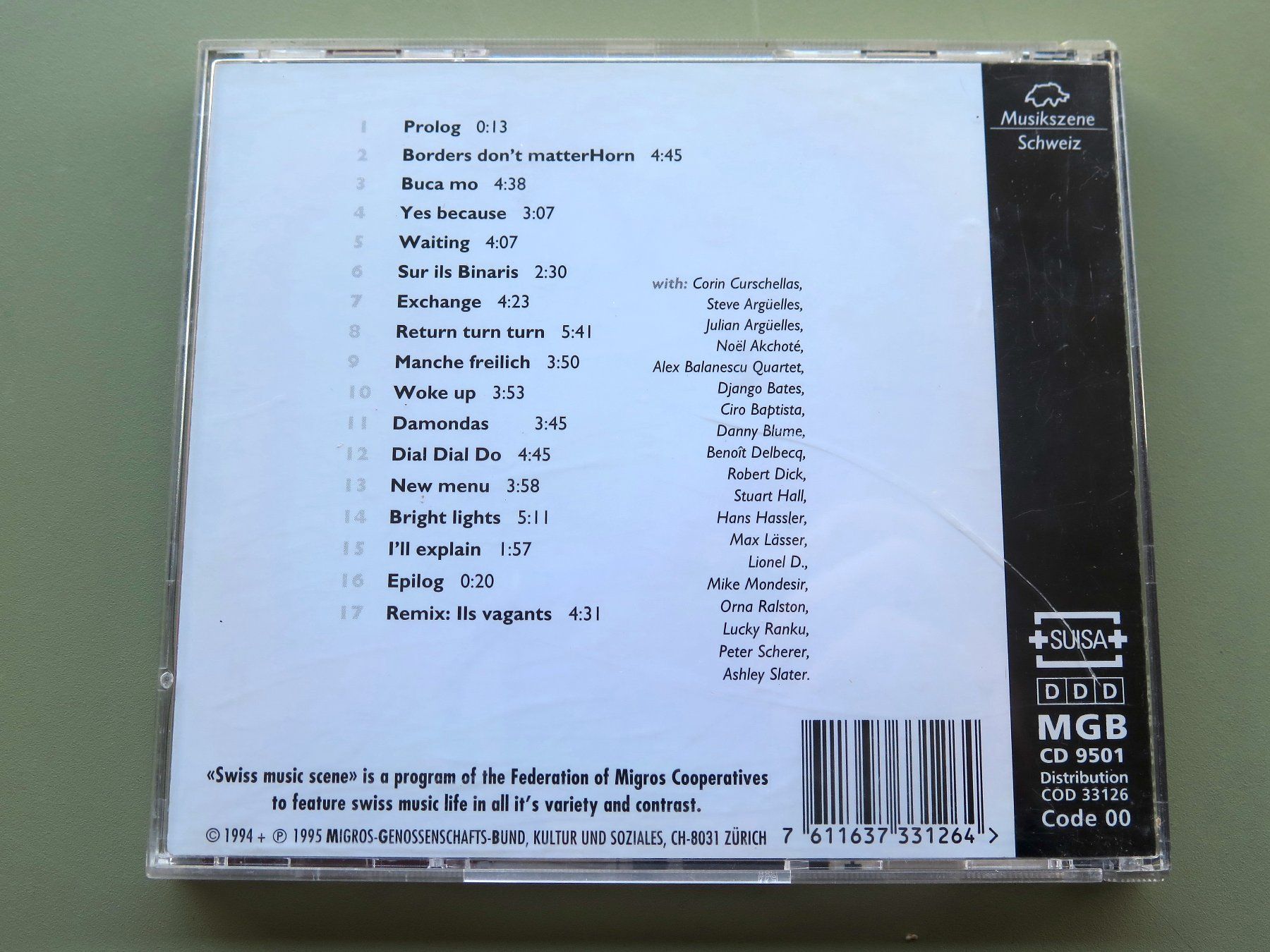 CD: (p) CD CORIN CURSCHELLAS (CH): Rappa nomada, 1994 – Usato da Bern venduto da Balzamico 1