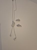 SWAROVSKI - Ensemble collier + boucles d'oreilles Plume