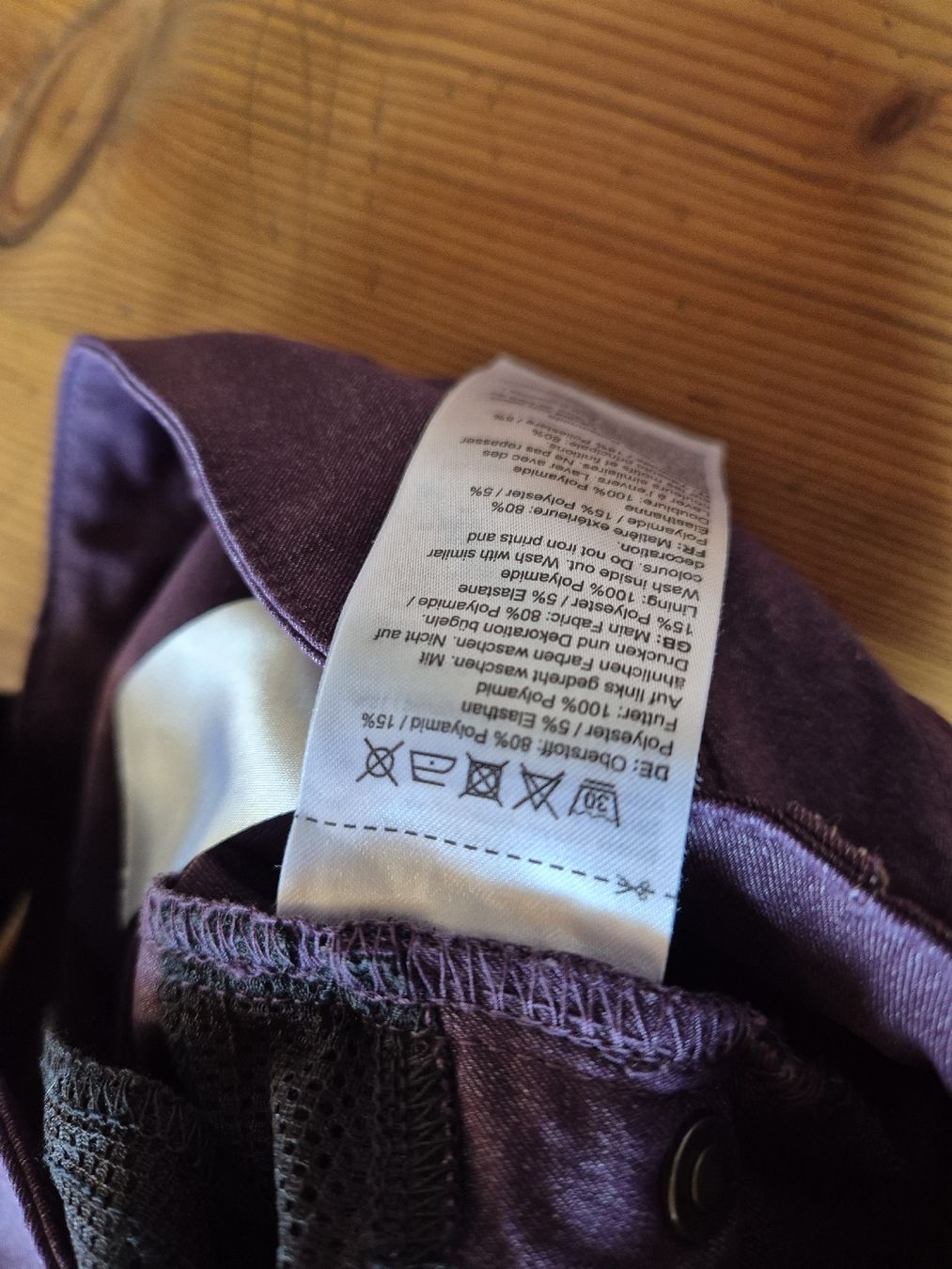 Mammut Pantalons: Mammut Wanderhose kurz, Gr 40, violet – Neuf (Voir description) à Abtwil SG par ste_22sn 3